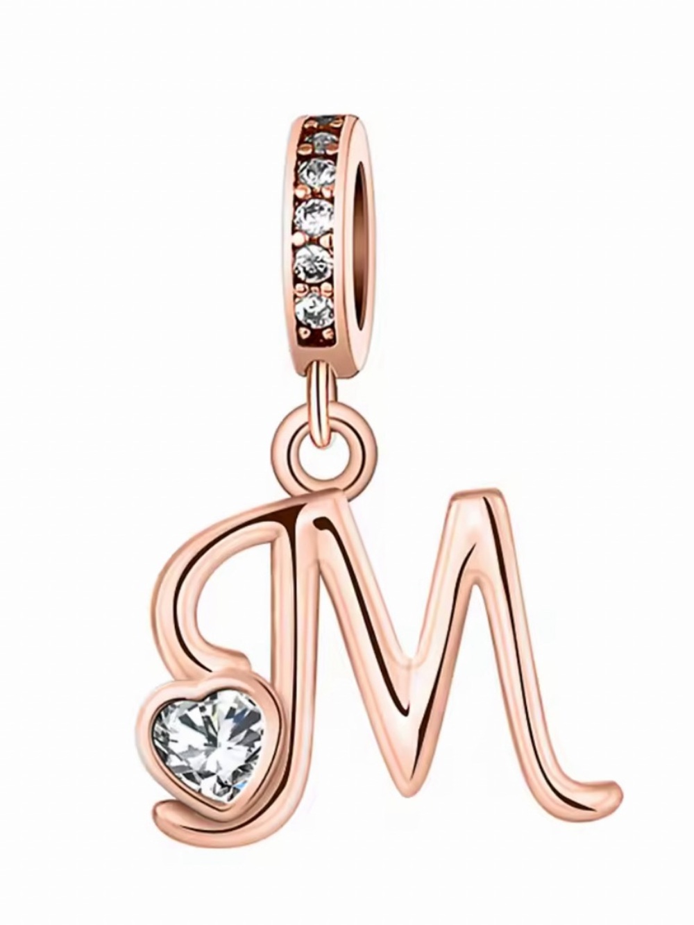 NWOT Letter M Dangle Charm Sterling Silver 925